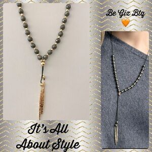 🆕Gorjana Power Gemstone Pyrite Beaded Necklace